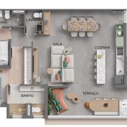 Royal Barueri 103m², 2 Suítes, Sala Ampliada